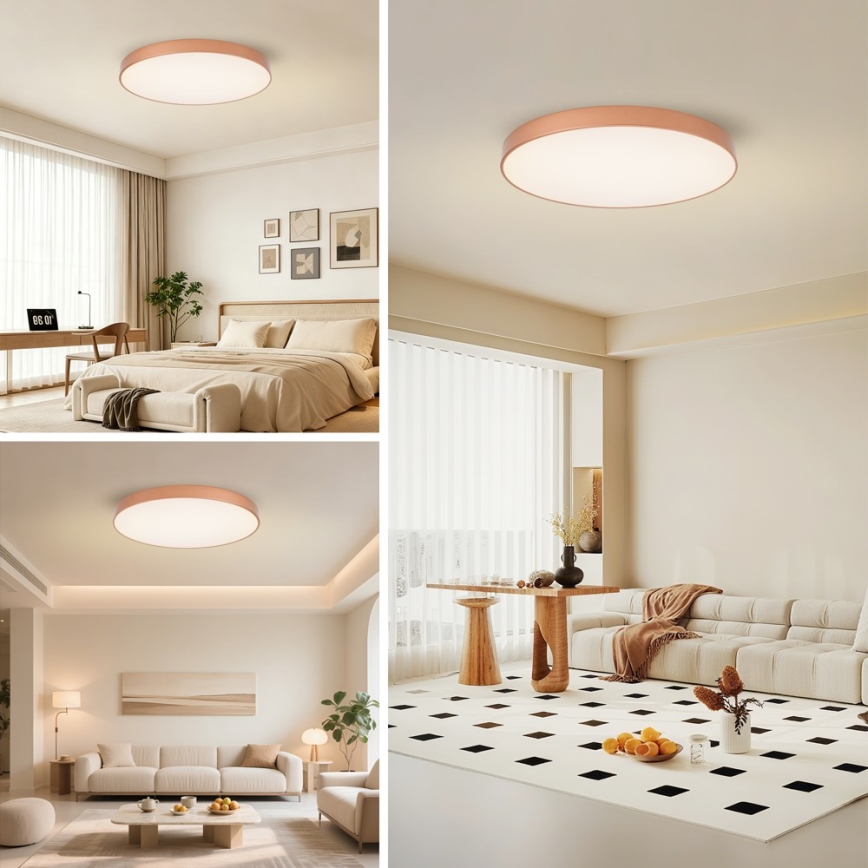BRILAGI - LED-dimmbare Deckenleuchte POOL SMART LED/100W/230V 3000-6000K Ø 80 cm Wi-Fi Tuya kupferfarben + Fernbedienung
