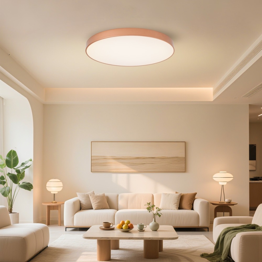 BRILAGI - LED-dimmbare Deckenleuchte POOL SMART LED/100W/230V 3000-6000K Ø 80 cm Wi-Fi Tuya kupferfarben + Fernbedienung