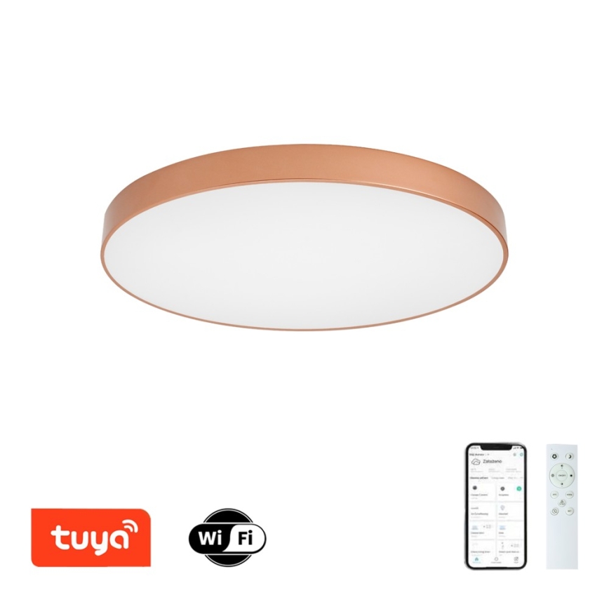 BRILAGI - LED-dimmbare Deckenleuchte POOL SMART LED/100W/230V 3000-6000K Ø 80 cm Wi-Fi Tuya kupferfarben + Fernbedienung