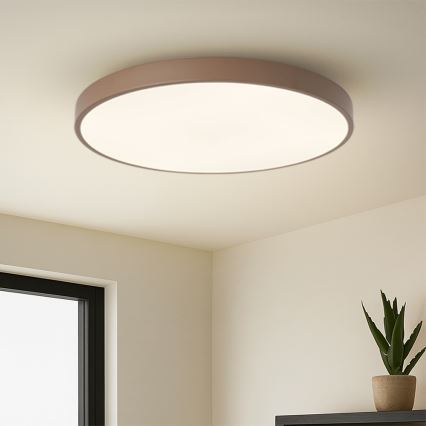 Brilagi - Dimmbare LED-Leuchte POOL SMART LED/100W/230V Ø 80 cm 3000-6000K Wi-Fi Tuya + Fernbedienung, braun