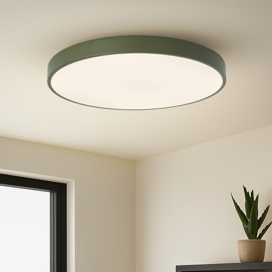 Brilagi - Dimmbare LED-Leuchte POOL SMART LED, 100 W, 230 V, Ø 80 cm, 3000–6000 K, Tuya-Wi‑Fi + Fernbedienung, grün
