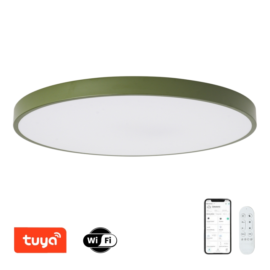Brilagi - Dimmbare LED-Poolleuchte POOL SMART LED/128W/230V Ø 100 cm Wi-Fi Tuya + Fernbedienung grün