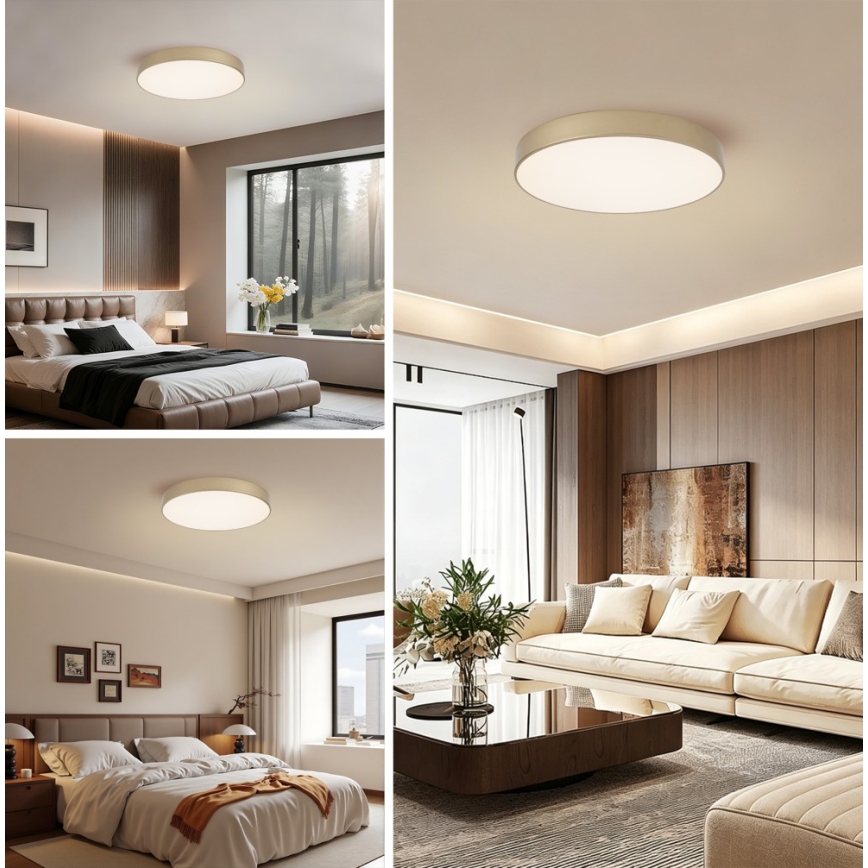 BRILAGI - LED-dimmbare Deckenleuchte POOL SMART LED/60 W/230 V 3000–6000 K Ø 50 cm Wi-Fi Tuya gold + Fernbedienung