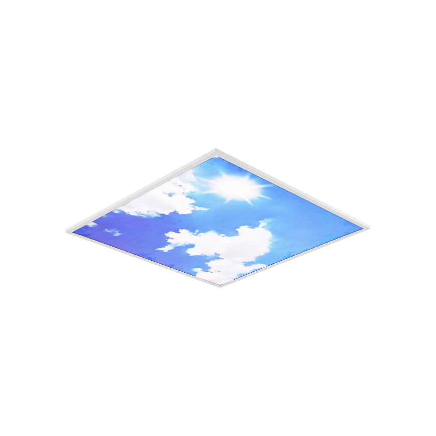 Brilagi - LED-dimmbare Deckenleuchte SLIMFRAME SKY LED/58W/230V 60x60 cm 3000-6000K silber/blau + Fernbedienung