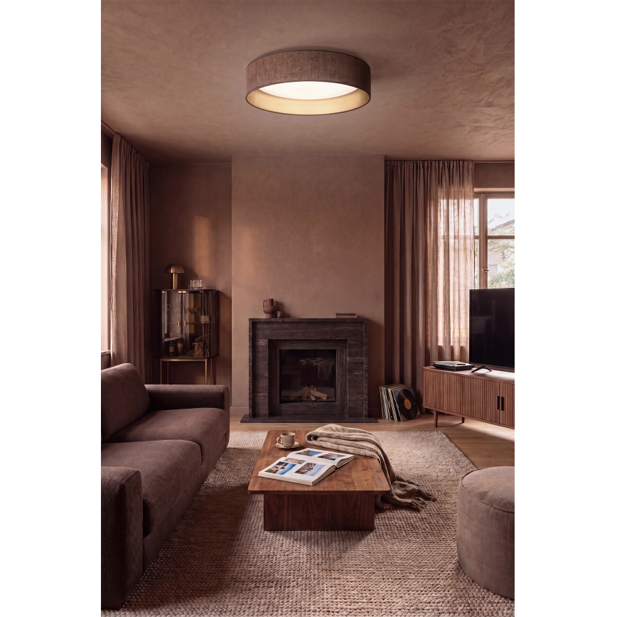 Brilagi - dimmbare LED-Deckenleuchte VELVET SMARTIX STARS LED/24W/230V 3000-6000K Ø 45 cm braun/gold Wi-Fi Tuya Beacon + Fernbedienung