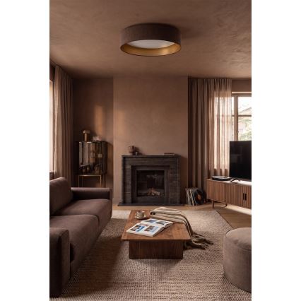 Brilagi - dimmbare LED-Deckenleuchte VELVET SMARTIX STARS LED/24W/230V 3000-6000K Ø 45 cm braun/gold Wi-Fi Tuya Beacon + Fernbedienung