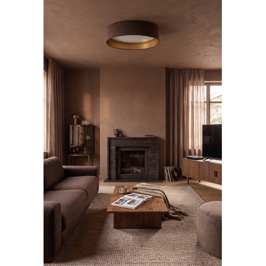 Brilagi - dimmbare LED-Deckenleuchte VELVET SMARTIX STARS LED/24W/230V 3000-6000K Ø 45 cm braun/gold Wi-Fi Tuya Beacon + Fernbedienung