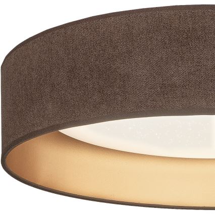 Brilagi - dimmbare LED-Deckenleuchte VELVET SMARTIX STARS LED/24W/230V 3000-6000K Ø 45 cm braun/gold Wi-Fi Tuya Beacon + Fernbedienung