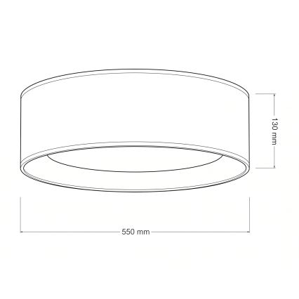 Brilagi - LED-dimmbare Deckenleuchte VELVET SMARTIX STARS LED/36W/230V 3000-6000K Ø 55 cm cremefarben Wi-Fi Tuya Beacon + Fernbedienung
