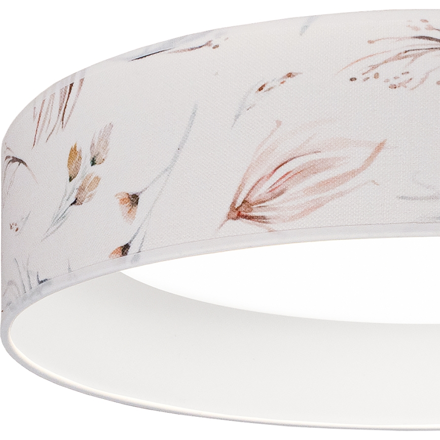 Brilagi - LED dimmbare Deckenleuchte VELVET SMARTIX LED/24W/230V 3000–6000K Ø45 cm weiß mit Blumenmuster Wi‑Fi Tuya Beacon + Fernbedienung