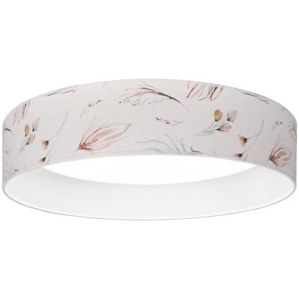 Brilagi - LED dimmbare Deckenleuchte VELVET SMARTIX LED/24W/230V 3000–6000K Ø45 cm weiß mit Blumenmuster Wi‑Fi Tuya Beacon + Fernbedienung