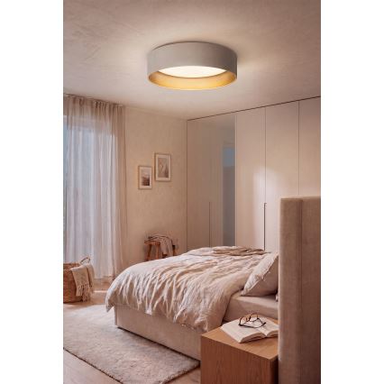Brilagi - LED-dimmbare Deckenleuchte VELVET SMARTIX LED/36W/230V 3000–6000K Ø 55 cm creme/gold Wi-Fi Tuya Beacon + Fernbedienung