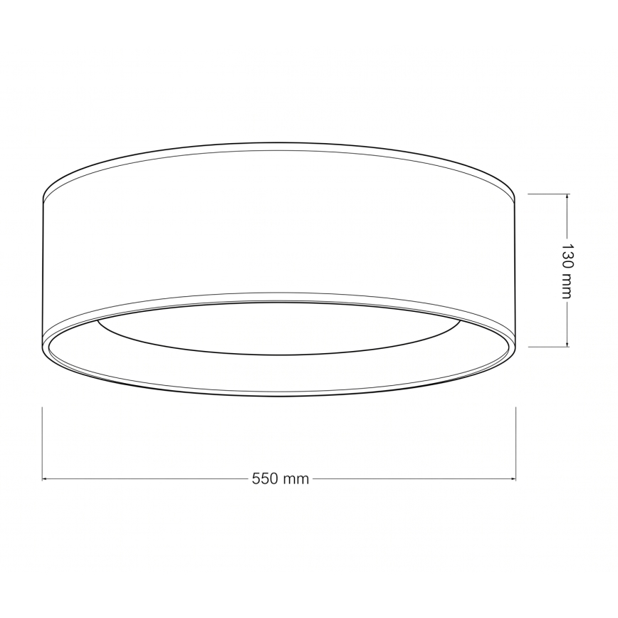 Brilagi - LED-dimmbare Deckenleuchte VELVET SMARTIX LED/36W/230V 3000–6000K Ø 55 cm grau Wi-Fi Tuya Beacon + Fernbedienung
