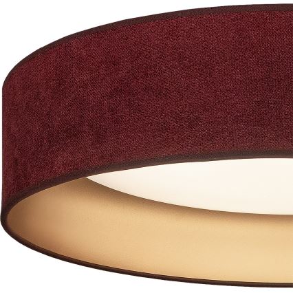 Brilagi - LED-dimmbare Deckenleuchte VELVET SMART VARI LED/24W/230V 3000–6500K Ø 45 cm weinrot/gold + Fernbedienung