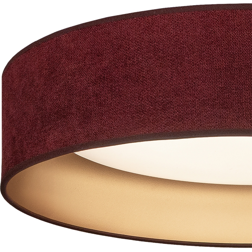 Brilagi - LED-dimmbare Deckenleuchte VELVET SMART VARI LED/24W/230V 3000–6500K Ø 45 cm weinrot/gold + Fernbedienung