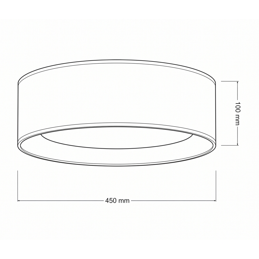 Brilagi - LED-dimmbare Deckenleuchte VELVET SMART VARI LED/24W/230V 3000–6500K Ø 45 cm weinrot/gold + Fernbedienung