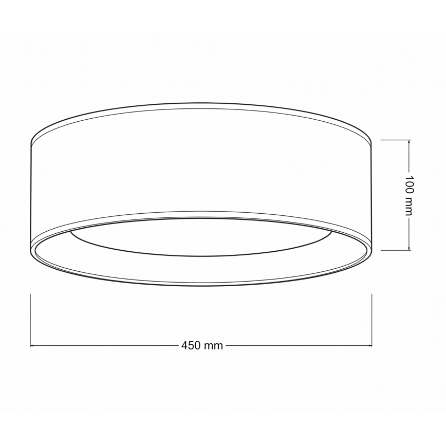 Brilagi - LED-dimmbare Deckenleuchte VELVET SMART VARI LED/24W/230V 3000–6500K Ø 45 cm weiß/Blumen + Fernbedienung