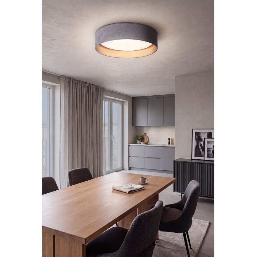 Brilagi - LED-dimmbare Deckenleuchte VELVET SMART VARI LED/36W/230V 3000-6500K Ø 55 cm grau/gold + Fernbedienung