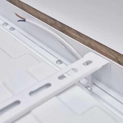 BRILAGI - Dimmbare LED-Badezimmer-Deckenleuchte WOODY FRAME LED/50W/230V Eiche Nussbaum 60x60 cm 3000-6000K IP44 + Fernbedienung