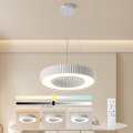 Brilagi - LED-dimmbare Pendelleuchte am Seil LUMIX LED/48W/230V 3000-6000K weiß Ø 50 cm + Fernbedienung