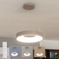 BRILAGI - LED-dimmbare Pendelleuchte an Kabel FALCON II LED/67W/230V 3000-6500K Ø 40 cm beige + Fernbedienung