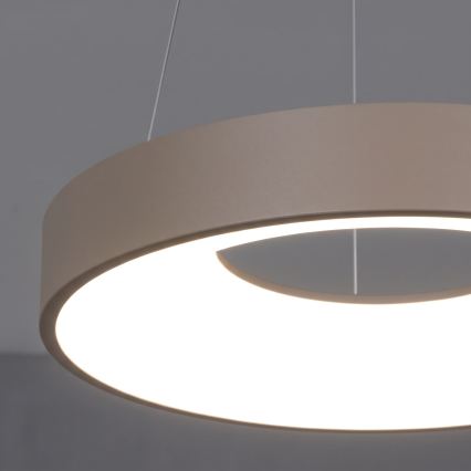 BRILAGI - LED-dimmbare Pendelleuchte an Kabel FALCON II LED/67W/230V 3000-6500K Ø 40 cm beige + Fernbedienung