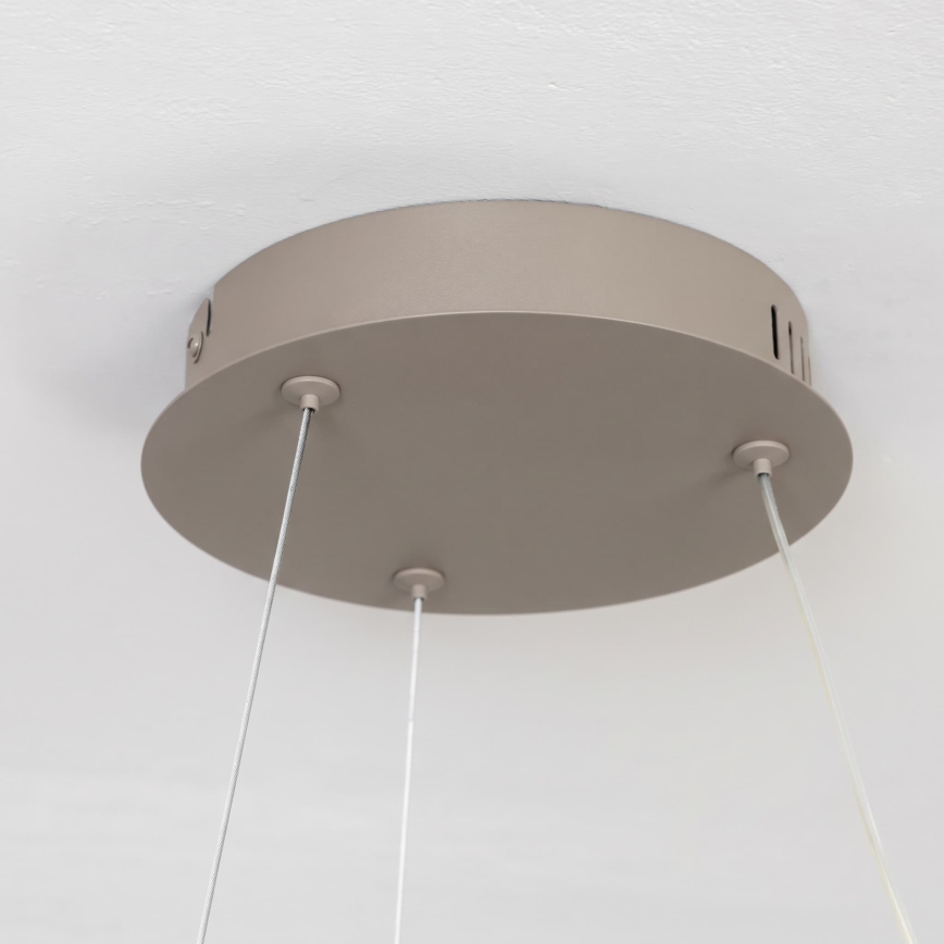 BRILAGI - LED-dimmbare Pendelleuchte an Kabel FALCON II LED/67W/230V 3000-6500K Ø 40 cm beige + Fernbedienung