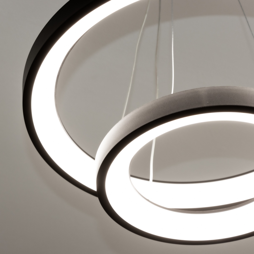 Brilagi - LED-dimmbare Seilpendelleuchte FALCON SLIM LED/68W/230V 3000-6500K Ø 50 cm schwarz + Fernbedienung