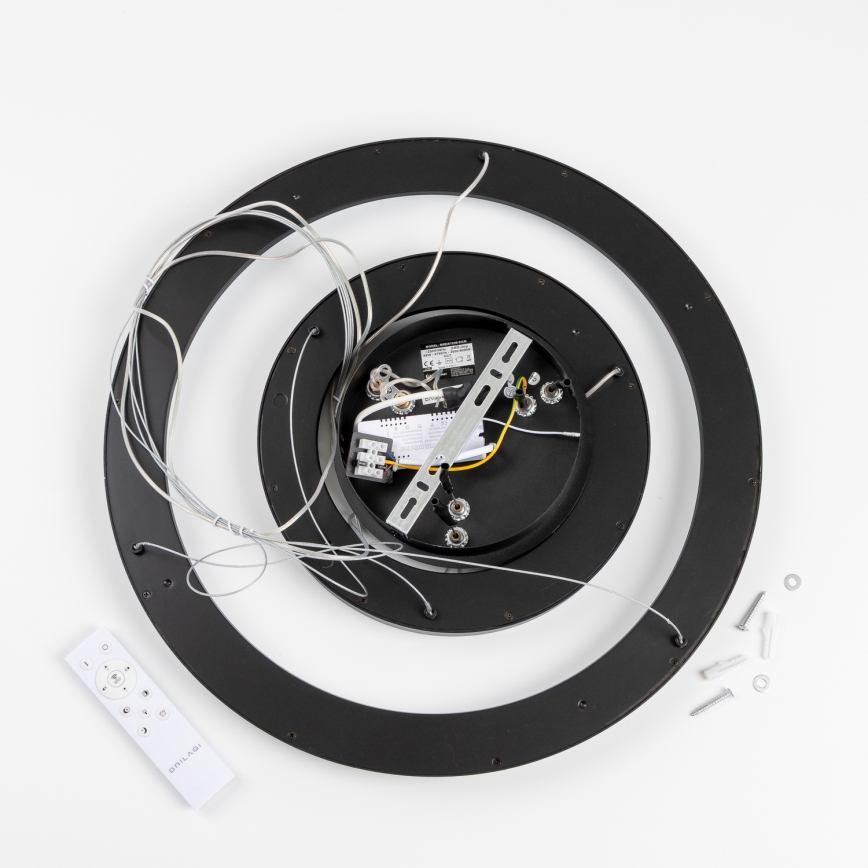 Brilagi - LED-dimmbare Seilpendelleuchte FALCON SLIM LED/68W/230V 3000-6500K Ø 50 cm schwarz + Fernbedienung