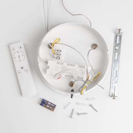 Brilagi - LED-dimmbare Hängeleuchte an Seil FALCON LED/40W/230V 3000-6500K Ø 45 cm weiß + Fernbedienung