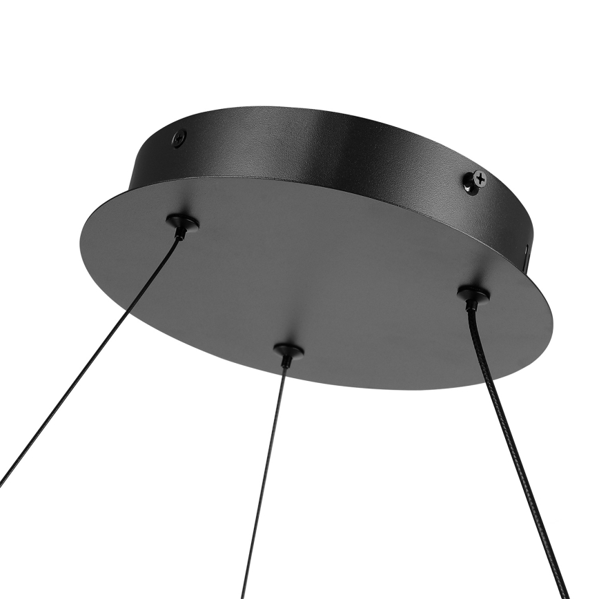 Brilagi - Dimmbare LED-Pendelleuchte an Stahlseil TWISTER LED/105W/230V 3000-6000K Ø 100 cm schwarz + Fernbedienung