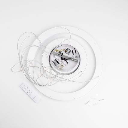 Brilagi - LED-dimmbare Pendelleuchte an Stahlseil FALCON SLIM LED/68W/230V 3000-6500K Ø 50 cm weiß + Fernbedienung