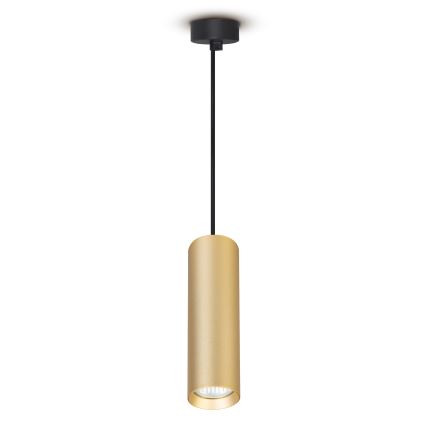 Brilagi - LED RGBW dimmbare Hängeleuchte mit Seilabhängung SELE 1xGU10/4,8W/230V 3000K schwarz/gold + Fernbedienung