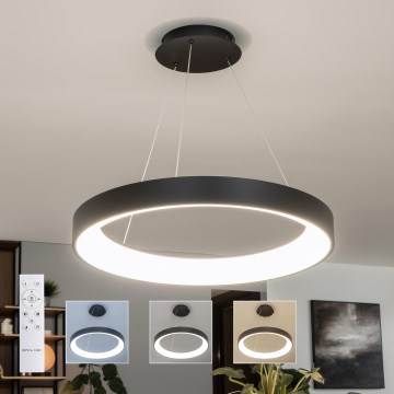 BRILAGI - LED-dimmbare Pendelleuchte FALCON II LED/99W/230V 3000–6500K Ø 60 cm schwarz + Fernbedienung