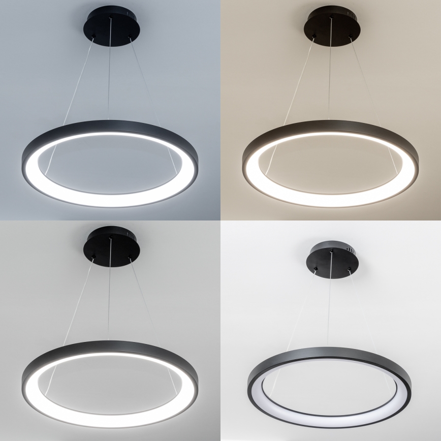 Brilagi - LED-dimmbare Pendelleuchte FALCON SLIM LED/42W/230V 3000–6500 K Ø 50 cm schwarz + Fernbedienung