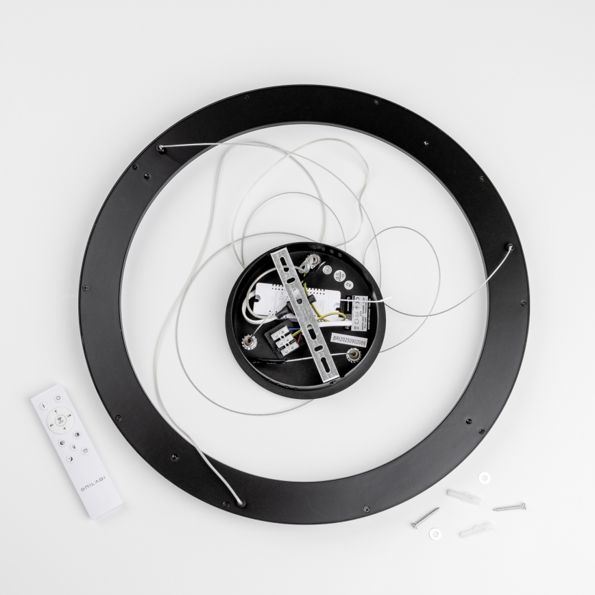 Brilagi - LED-dimmbare Pendelleuchte FALCON SLIM LED/42W/230V 3000–6500 K Ø 50 cm schwarz + Fernbedienung