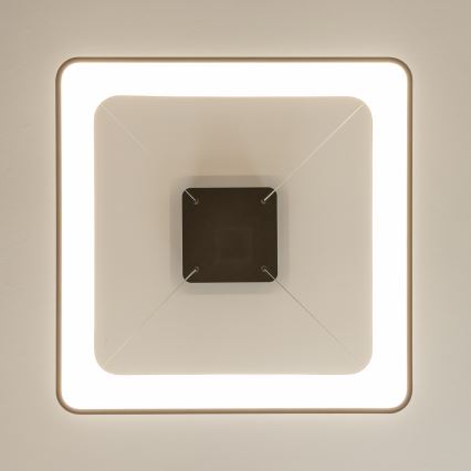 Brilagi - LED dimmbare Pendelleuchte mit Seilaufhängung FALCON II LED/125W/230V 3000-6500K 60x60 cm schwarz + Fernbedienung