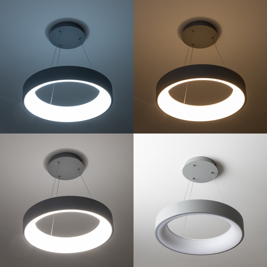 Brilagi - Dimmbare LED-Hängeleuchte FALCON an Kabel LED/80W/230V 3000-6500K Ø 60 cm grau + Fernbedienung