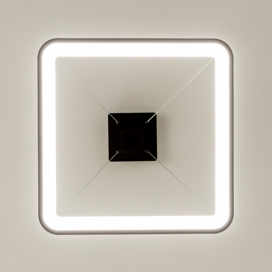 Brilagi - LED-dimmbare Pendelleuchte FALCON SLIM LED/50W/230V 3000-6500K 50x50 cm schwarz + Fernbedienung