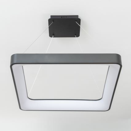 Brilagi - Dimmbare LED-Pendelleuchte an Stahlseil FALCON II LED/125W/230V 3000-6500K 60x60 cm schwarz + Fernbedienung
