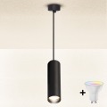 Brilagi - LED-dimmbare Pendelleuchte mit Seilaufhängung SELE 1xGU10/4,8W/230V 3000K schwarz