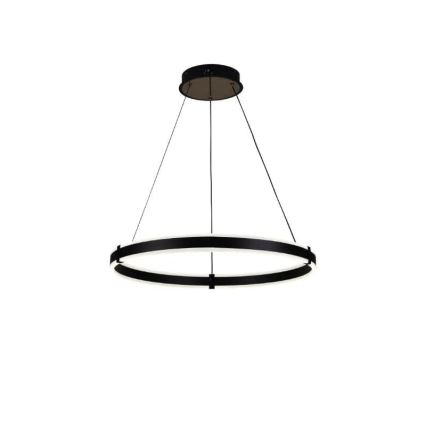 Brilagi - LED-dimmbare Pendelleuchte mit Seilaufhängung CIRCLE LED/85W/230V 3000-6500K Ø 60 cm schwarz + Fernbedienung