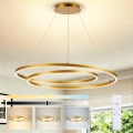 BRILAGI - LED-dimmbare Pendelleuchte TWISTER LED/105W/230V 3000-6000K Ø 100 cm gold + Fernbedienung
