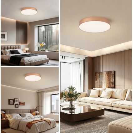 BRILAGI - Dimmbares LED-Deckenlicht POOL SMART LED/60W/230V 3000–6000K Ø 50 cm Wi-Fi Tuya bronzefarben + Fernbedienung