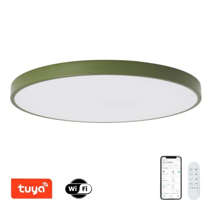 Brilagi - dimmbare LED-Poolleuchte POOL SMART LED/128W/230V Ø 100 cm 3000–6000 K Wi‑Fi Tuya + Fernbedienung, grün