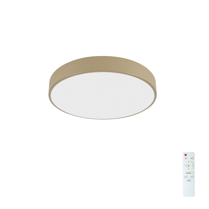 Brilagi - LED-dimmbare Deckenleuchte POOL LED/36W/230V 3000-6000K Ø 30 cm beige + Fernbedienung