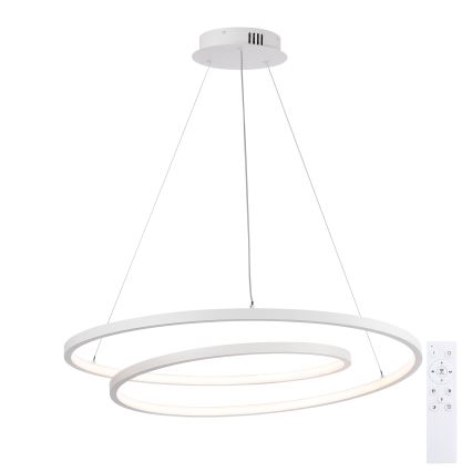 Brilagi - LED-dimmbare Pendelleuchte an Kabel TWISTER LED/75W/230V 3000-6000K Ø 70 cm weiß + Fernbedienung