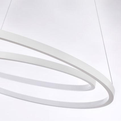 Brilagi - LED-dimmbare Pendelleuchte an Kabel TWISTER LED/75W/230V 3000-6000K Ø 70 cm weiß + Fernbedienung