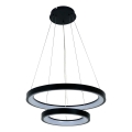 Brilagi - LED-dimmbare Seilpendelleuchte FALCON SLIM LED/68W/230V 3000-6500K Ø 50 cm schwarz + Fernbedienung