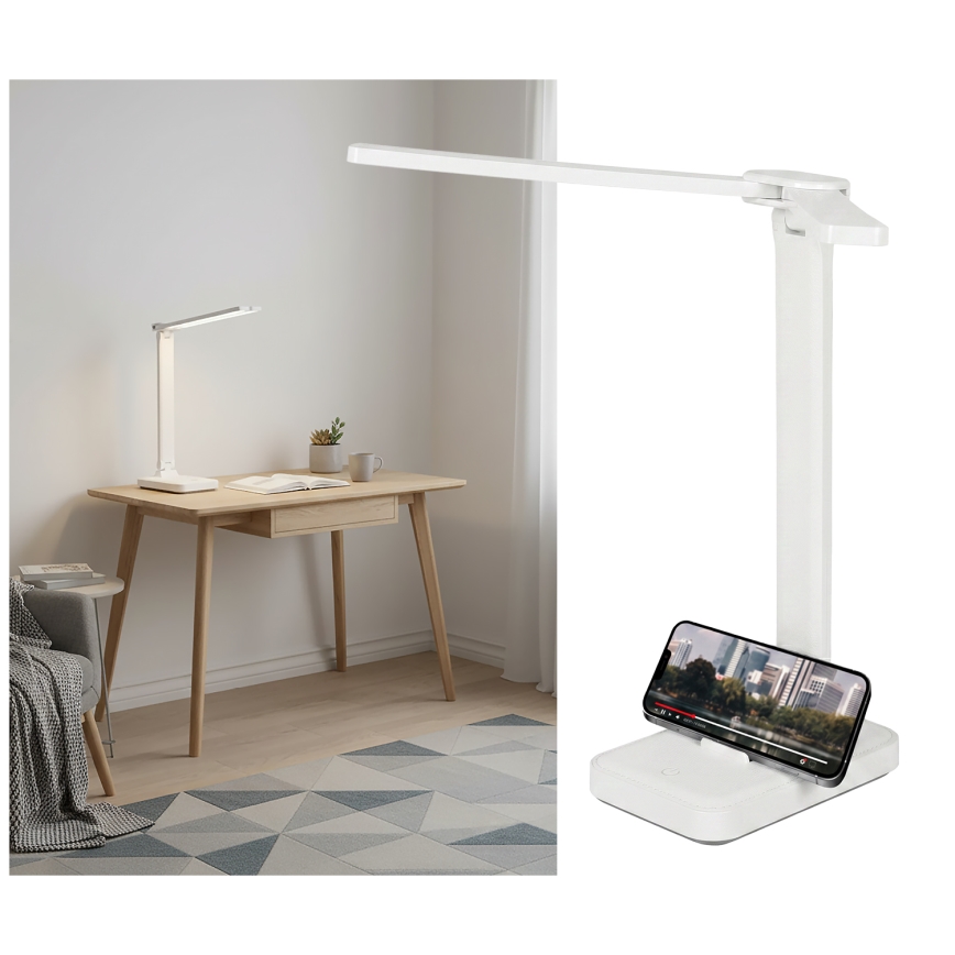 Brilagi - LED-dimmbare Tischlampe MODO DUO LED/8W/5V 3000/4000/6500K weiß